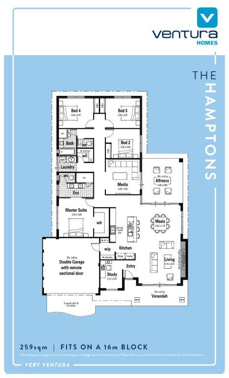 Hamptons Floor Plan A4 Dunsborough Lakes   Hamptons Floor Plan A4 1 